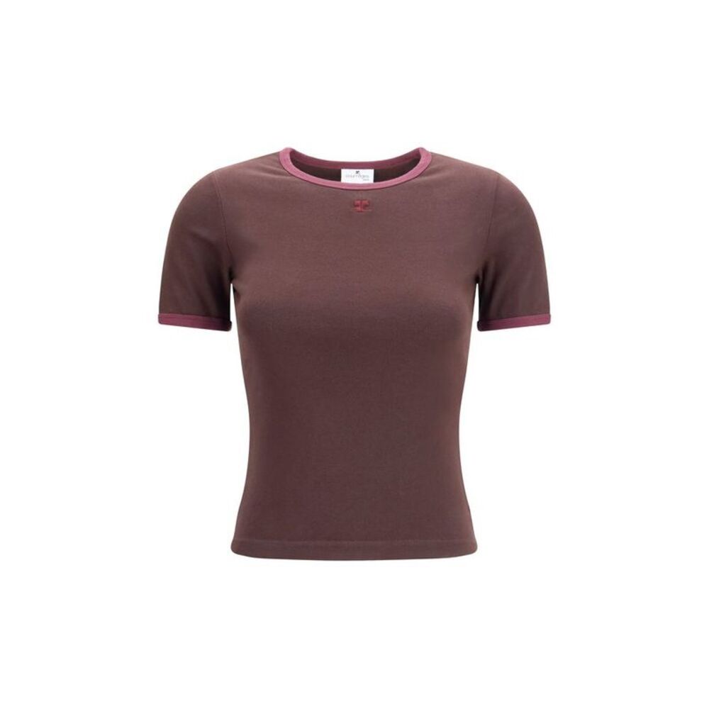 Courrèges Brown Cotton Women's T-Shirt